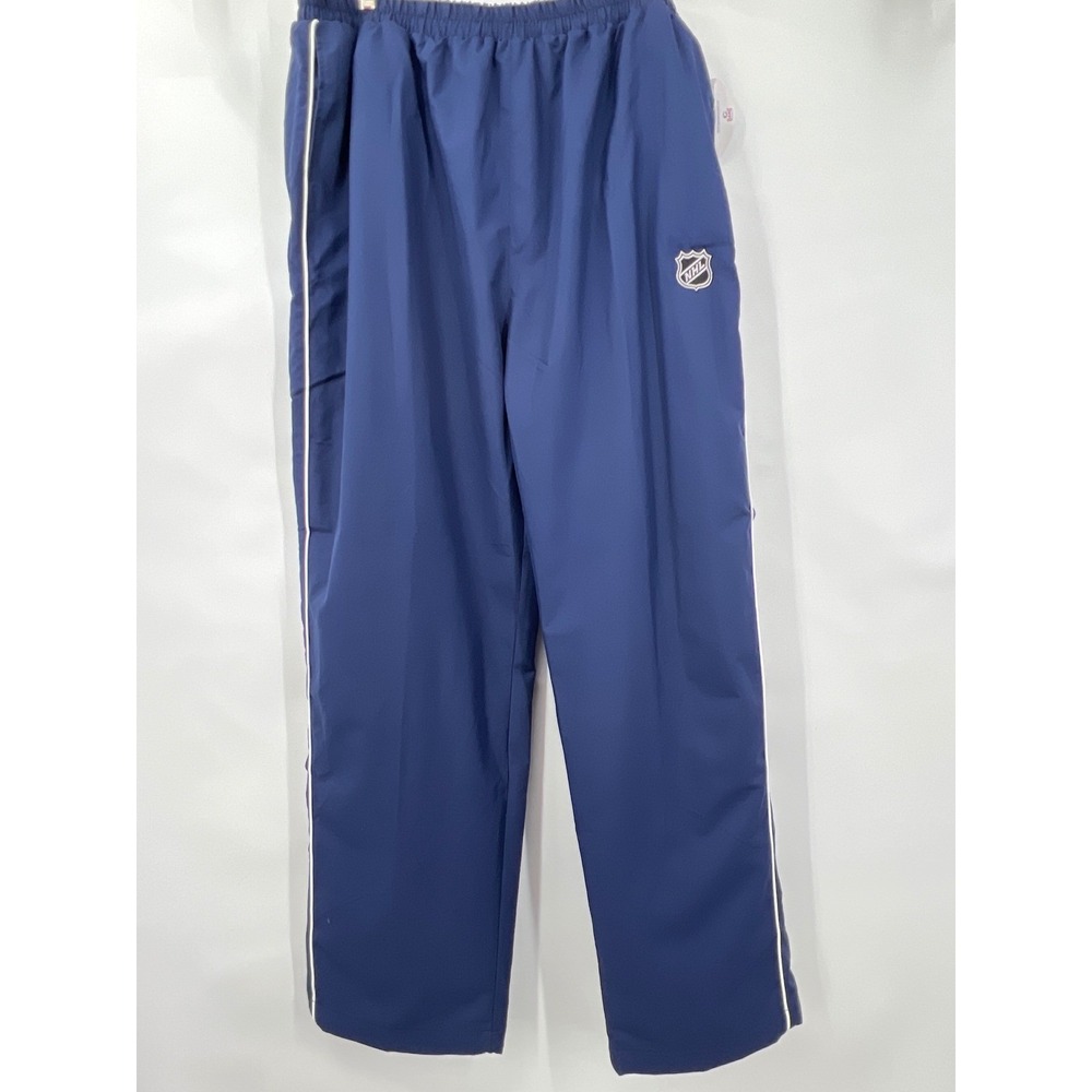 NHL Hockey‎ Warm Up Track Pants Zippered Ankle Cotton Blend 3XL Game Sportswear